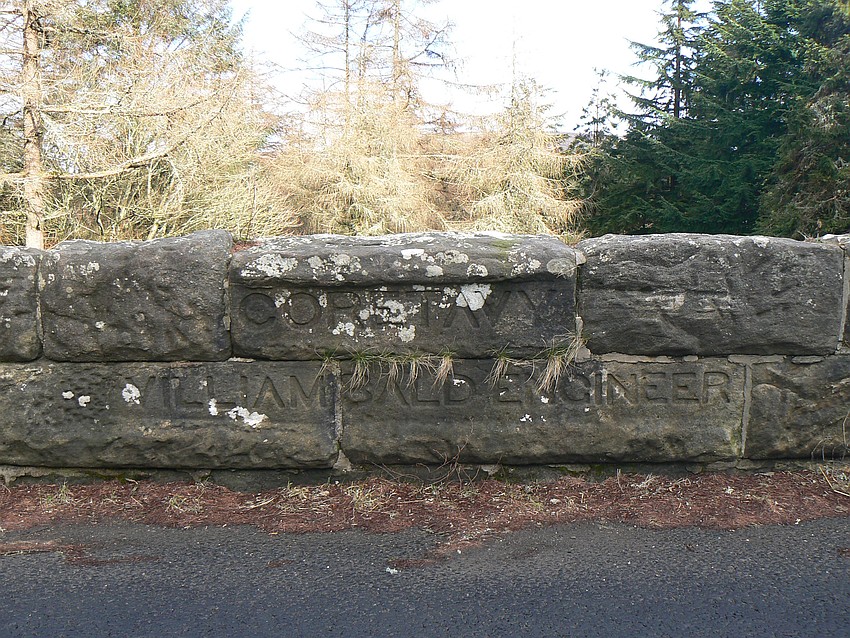 Coratavey Bridge with inscription