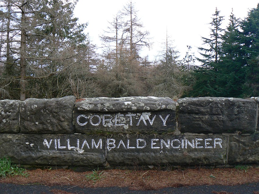 Coretavy Bridge with enhanced inscription