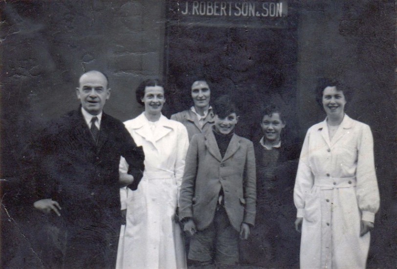 Staff of Robertson's Kirkton Stores