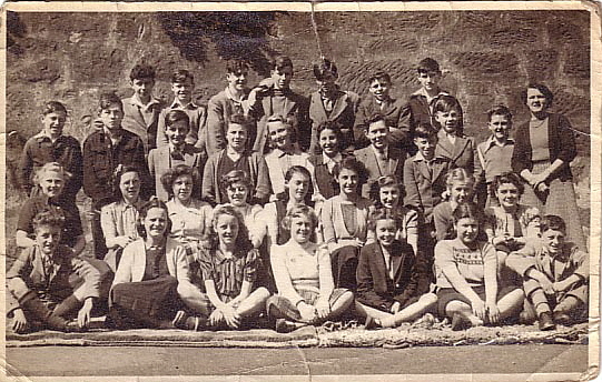 Burntisland Secondary School pupils in 1950