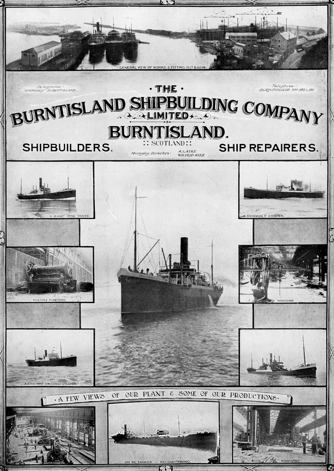 Shipyard advertisement from 1923